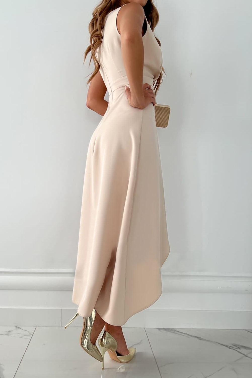 Violet & Grace™ |Midi Wrap Dress with V-Neck
