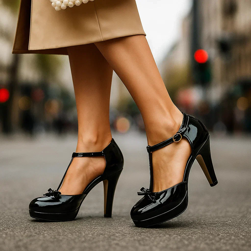 BELLA BOW-TIE HEELS