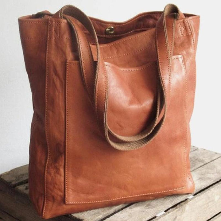Lauren | Classic Leather Tote