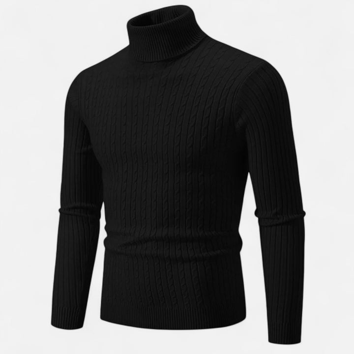 Roselains | Men’s Wool Turtleneck – High Neck Winter Elegance