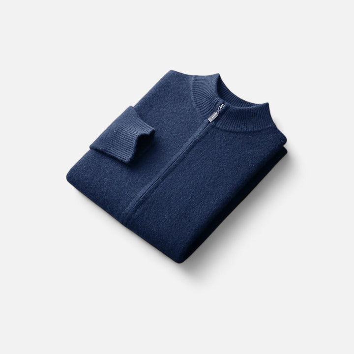 Roselains | Men’s Merino Wool Zip Sweater