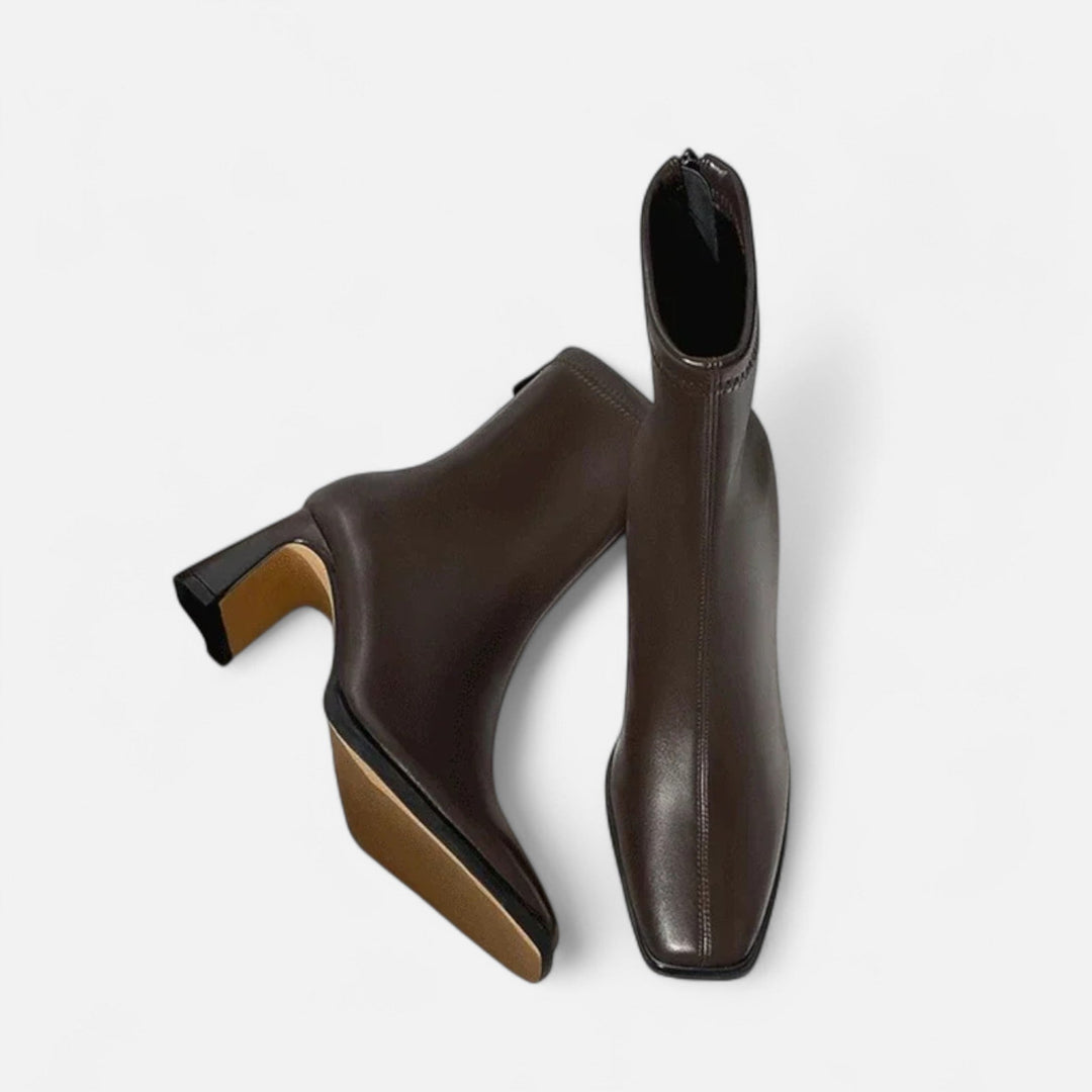 Roselains | Women’s Vintage Square-Toe Ankle Boots