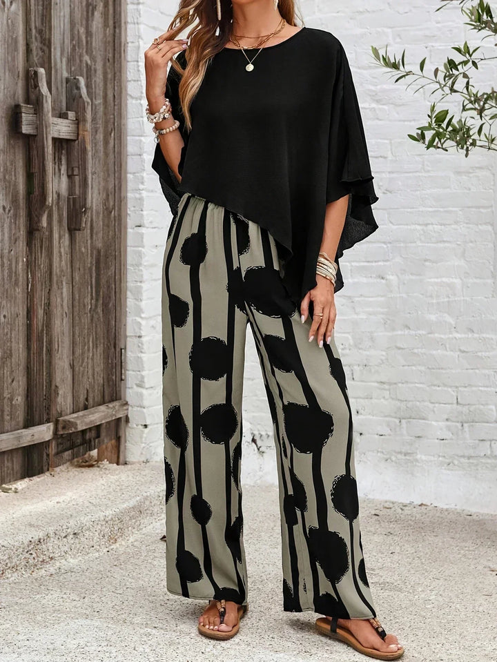 Kalliope |  Comfortable Elastic Waist 2 Piece Set