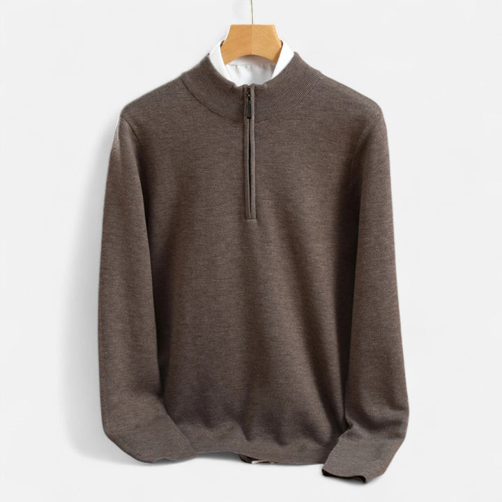 Men’s Merino Wool Half-Zip Sweater