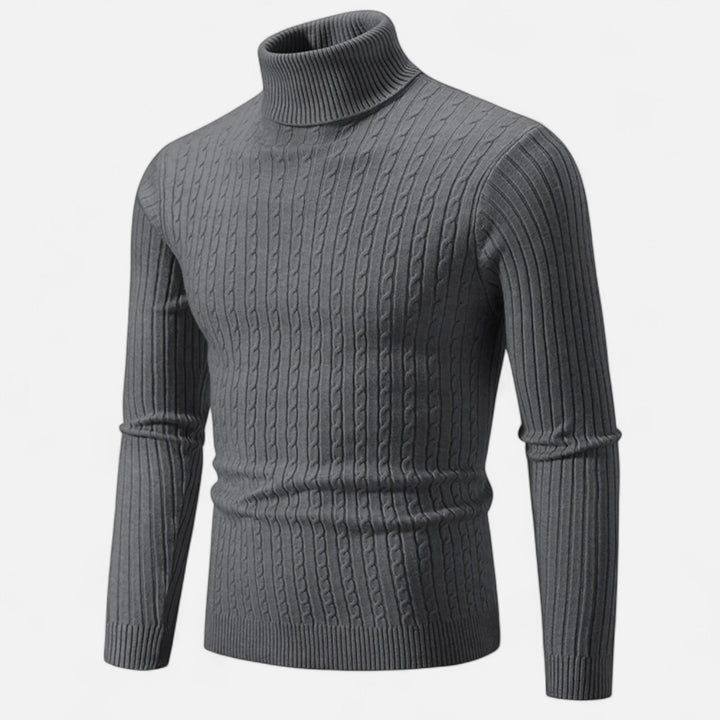 Roselains | Men’s Wool Turtleneck – High Neck Winter Elegance