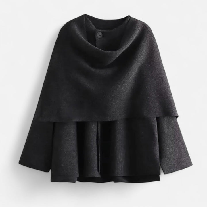 Women’s Quilted Scarf-Collar Jacket