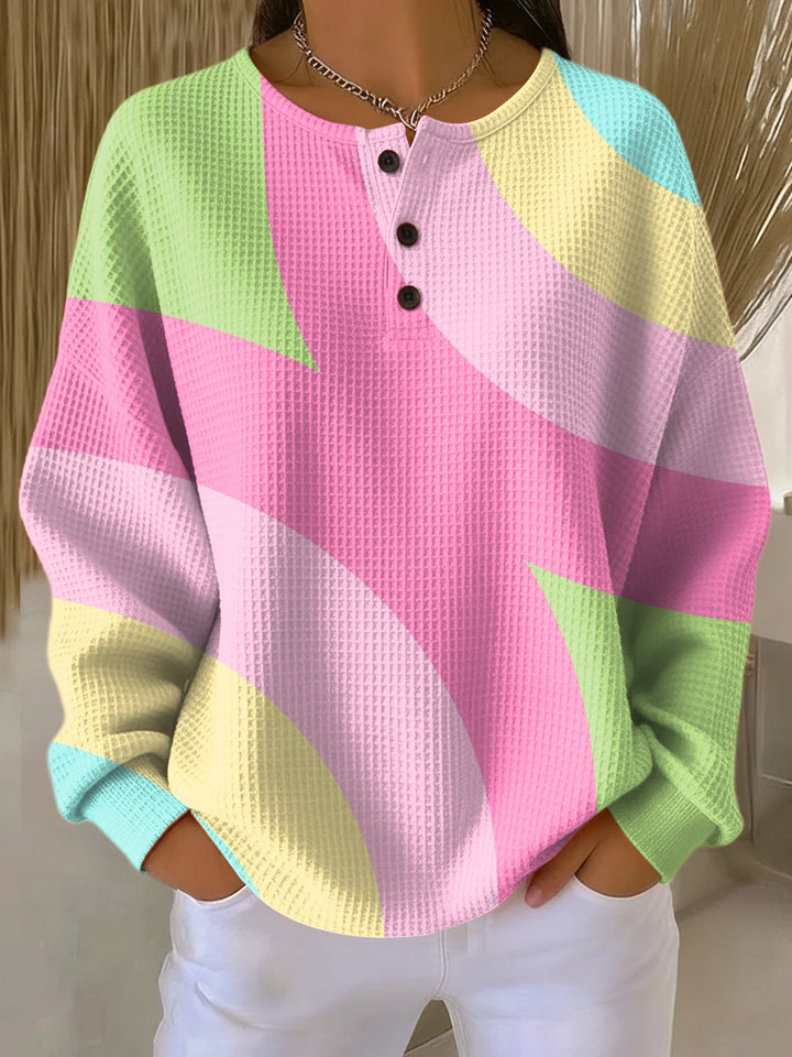 Vera | Sweater with Abstract Geometric Pattern