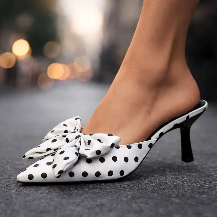 VIVIENNE POLKA-BOW HEELS