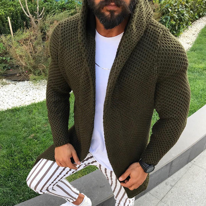 Men's Vest | Open Cardigan with Hood | Stylish & Comfortable Clothing