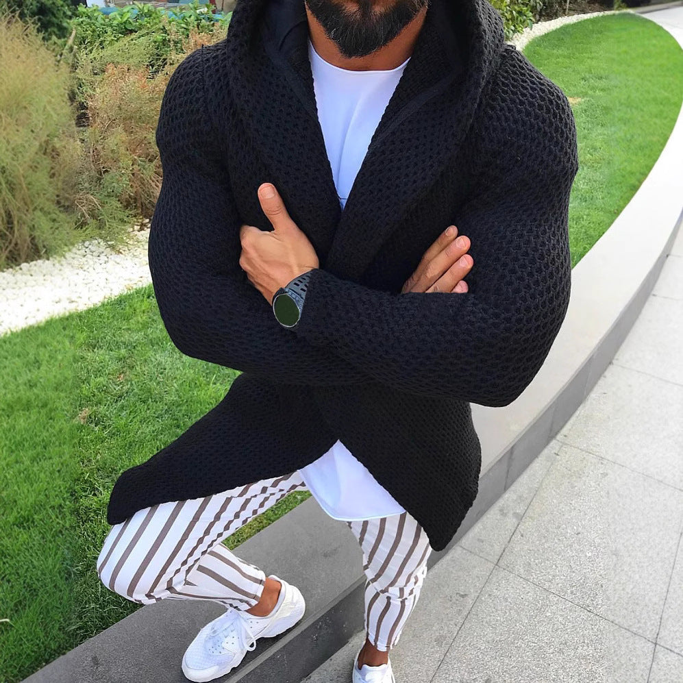 Men's Vest | Open Cardigan with Hood | Stylish & Comfortable Clothing