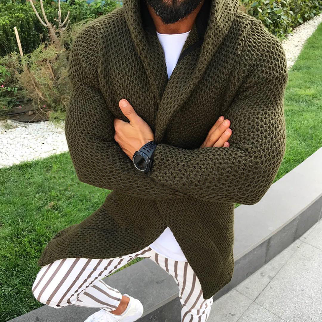 Men's Vest | Open Cardigan with Hood | Stylish & Comfortable Clothing