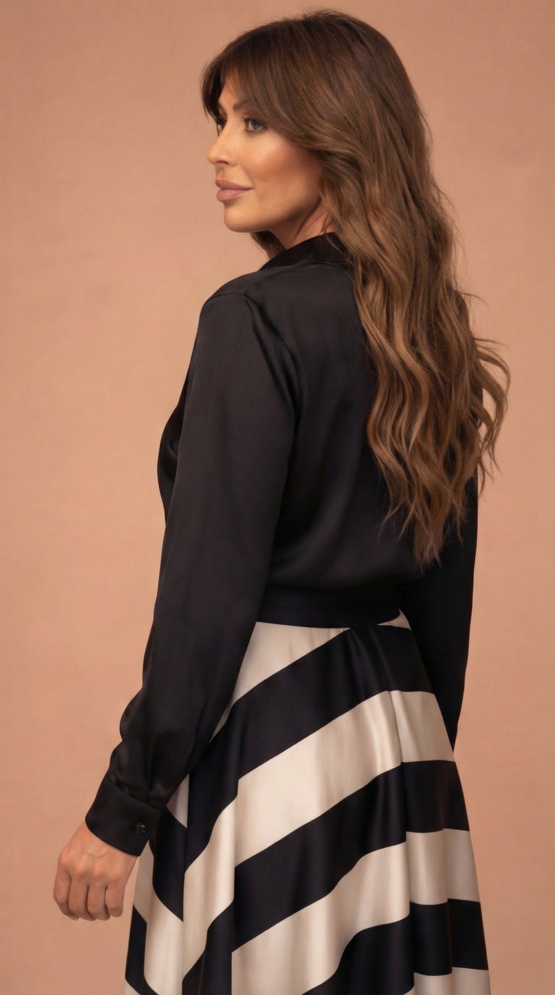 Striped Maxi Dress for Women - Elegant Summer Long Dress