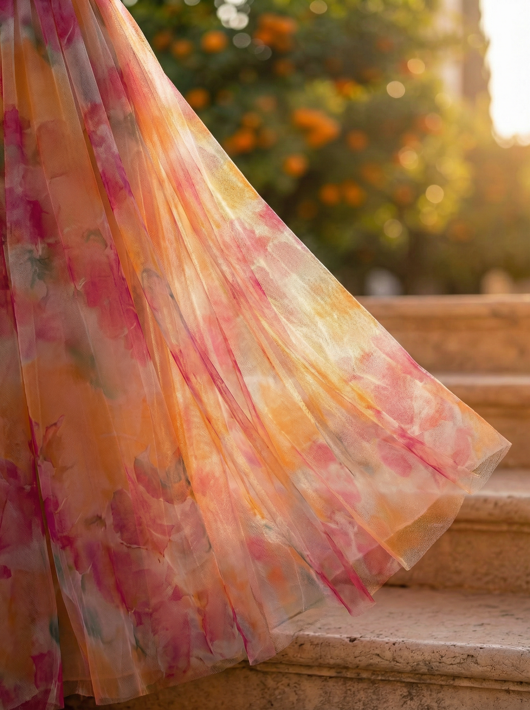 Floral Maxi Dress | Spaghetti Strap Watercolor Print