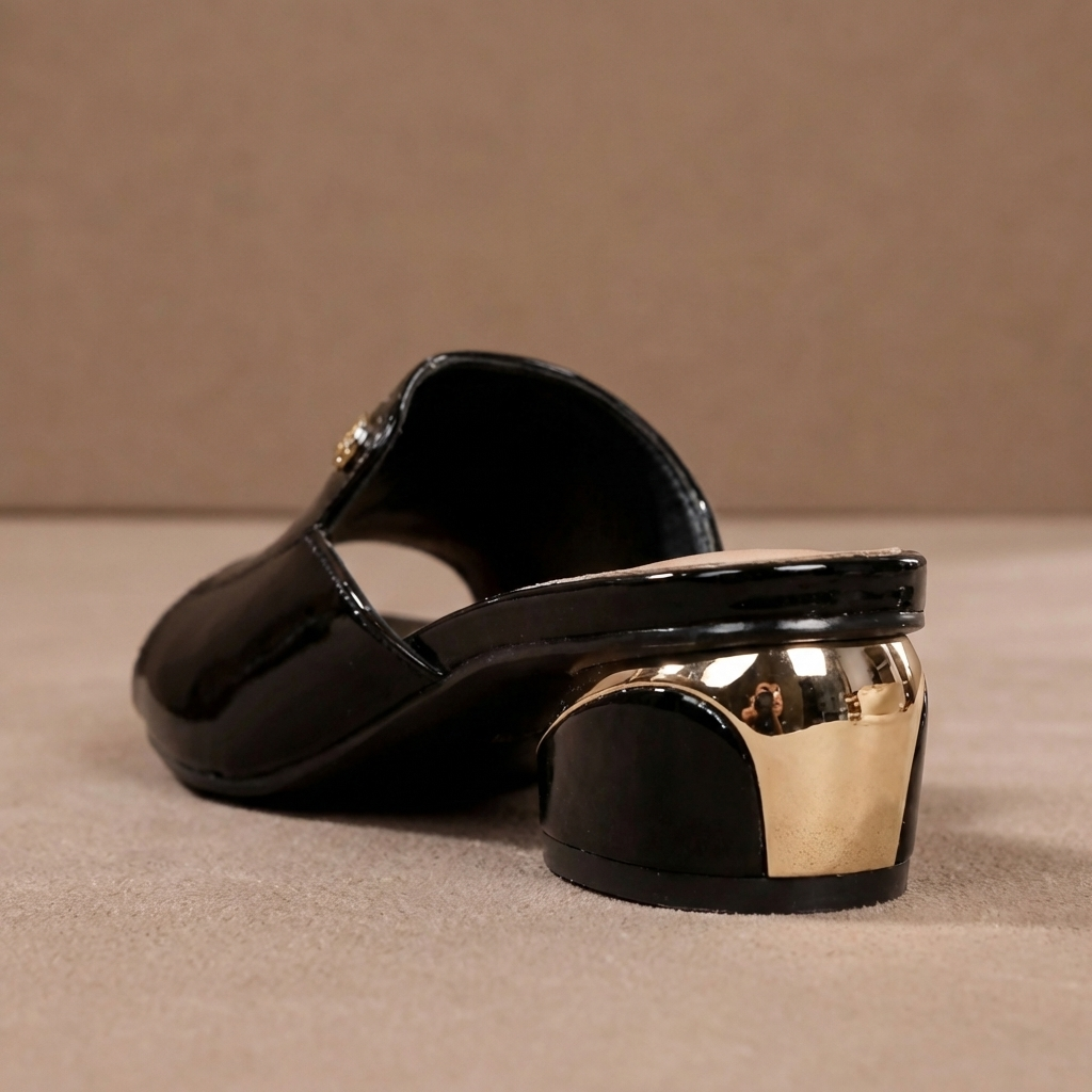 Chloe | Patent Slide Heels