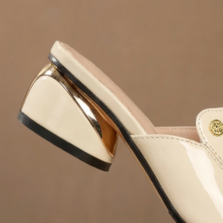 Chloe | Patent Slide Heels