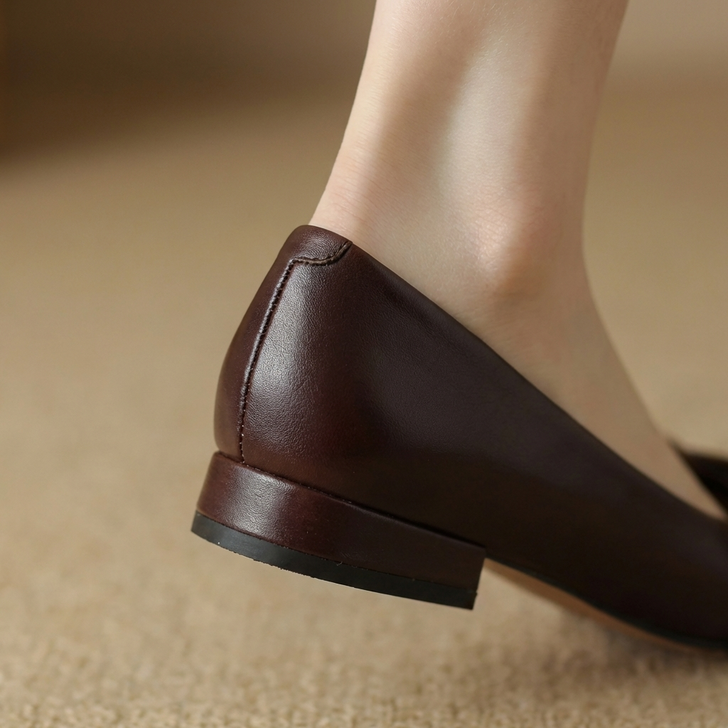 Elira | Bow Leather Flats