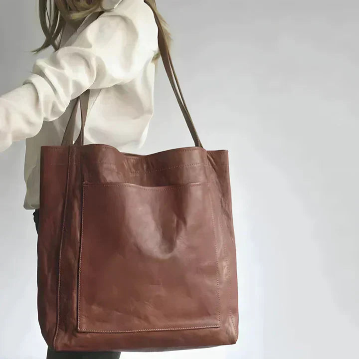 Lauren | Classic Leather Tote