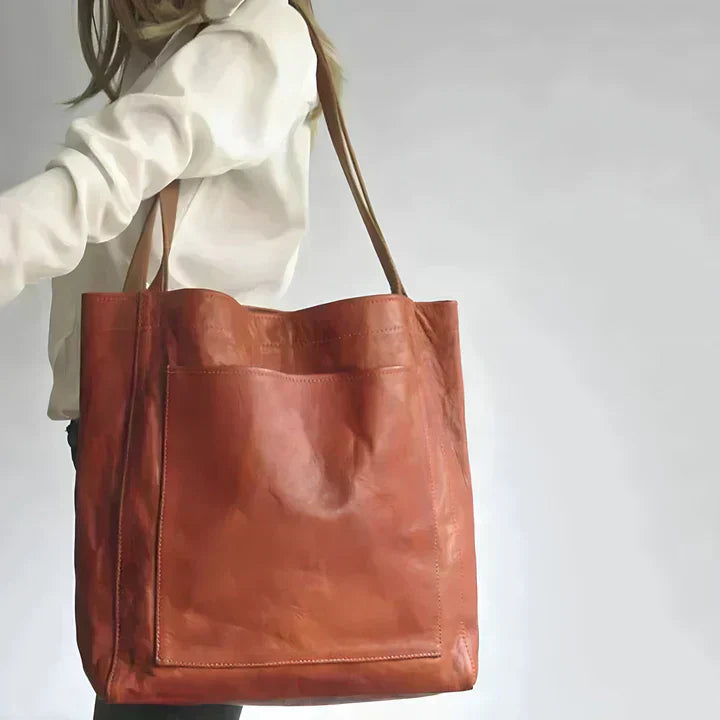 Lauren | Classic Leather Tote