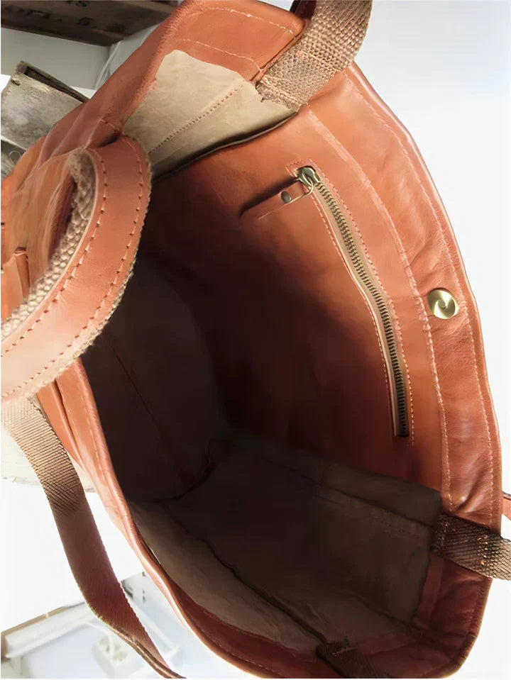 Lauren | Classic Leather Tote