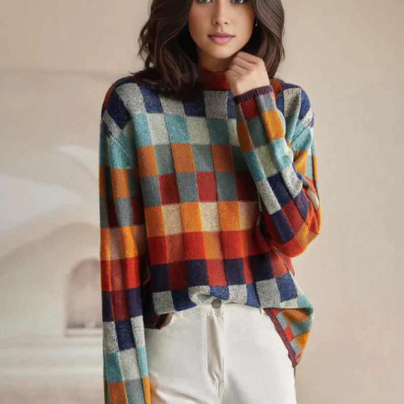 Leah | Cozy Turtleneck Knit Jumper