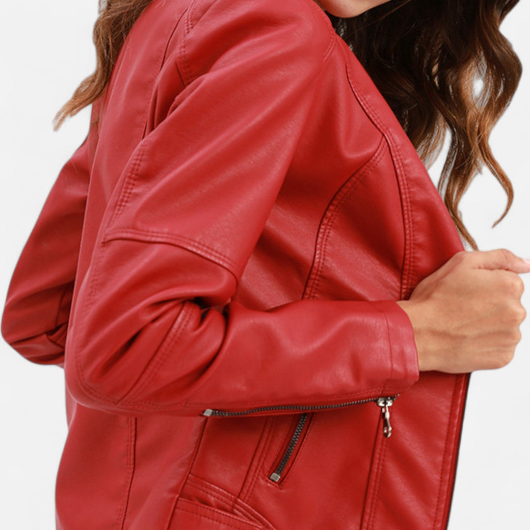 Roselains | Women’s Leather Jacket– Heritage Chic