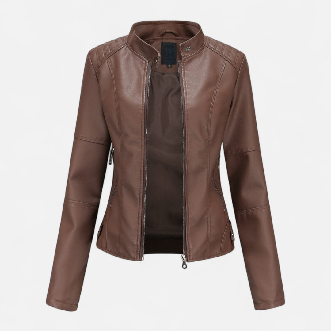 Roselains | Women’s Leather Jacket– Heritage Chic