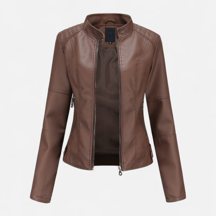 Roselains | Women’s Leather Jacket– Heritage Chic