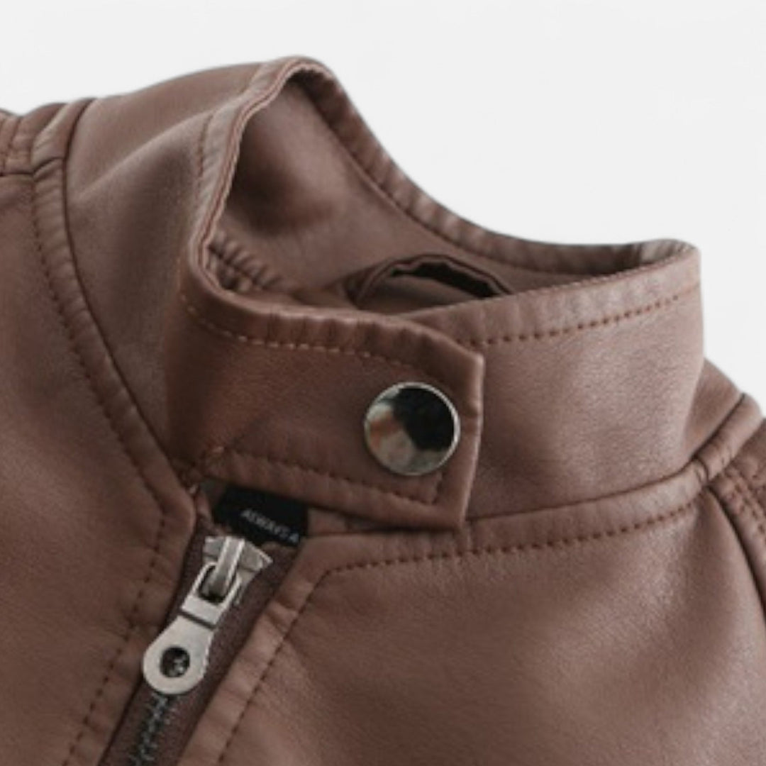 Roselains | Women’s Leather Jacket– Heritage Chic