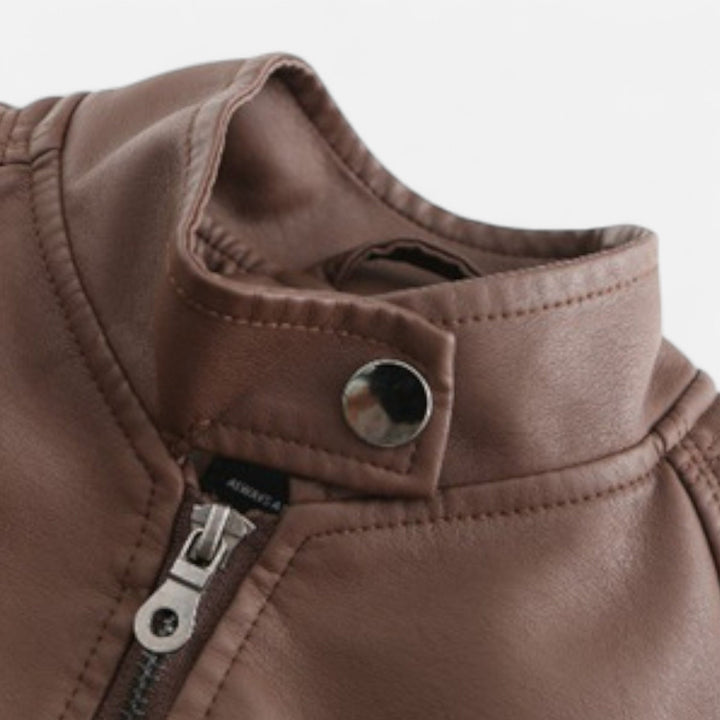 Roselains | Women’s Leather Jacket– Heritage Chic