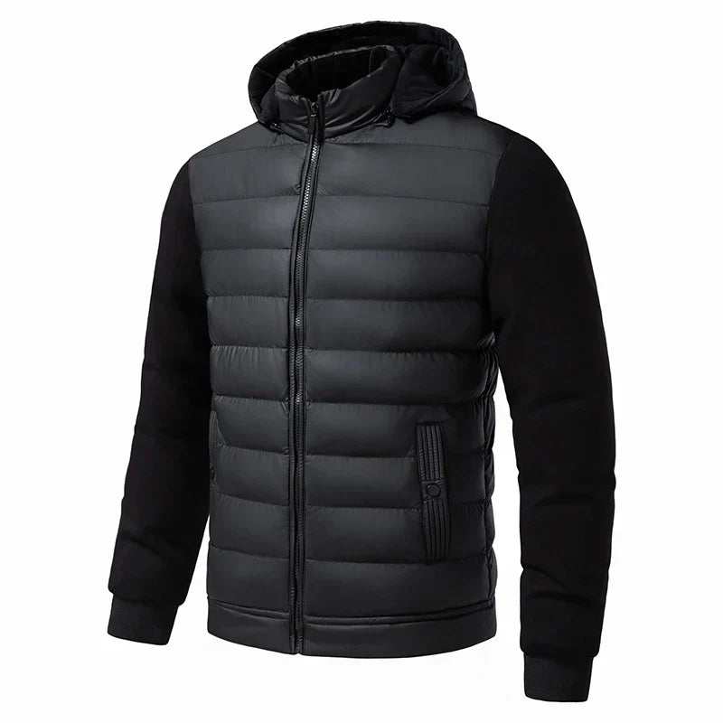 Mr. Black Hooded Cardigan Jacket