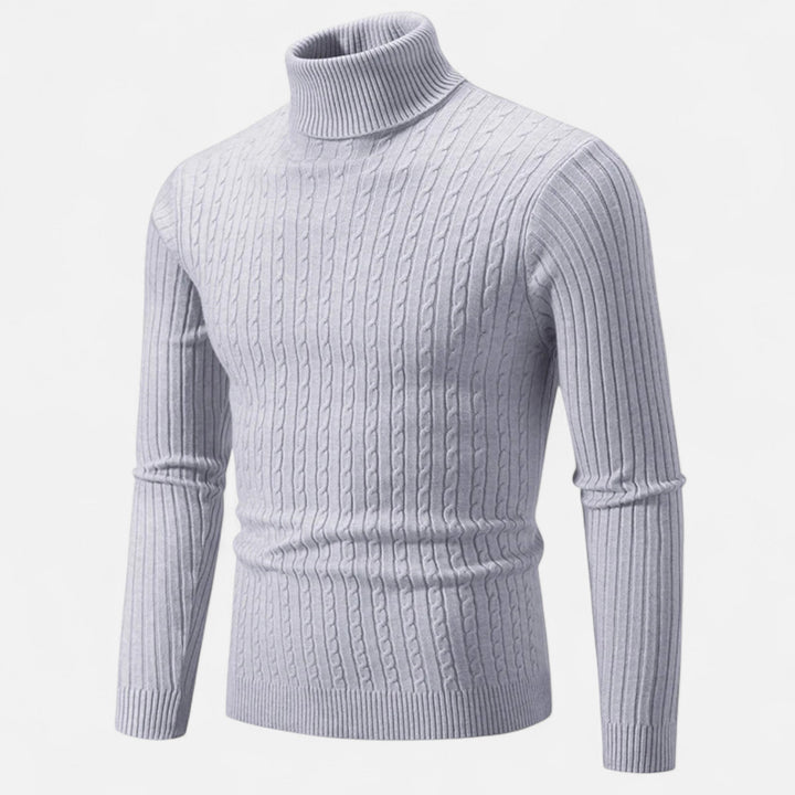 Roselains | Men’s Wool Turtleneck – High Neck Winter Elegance