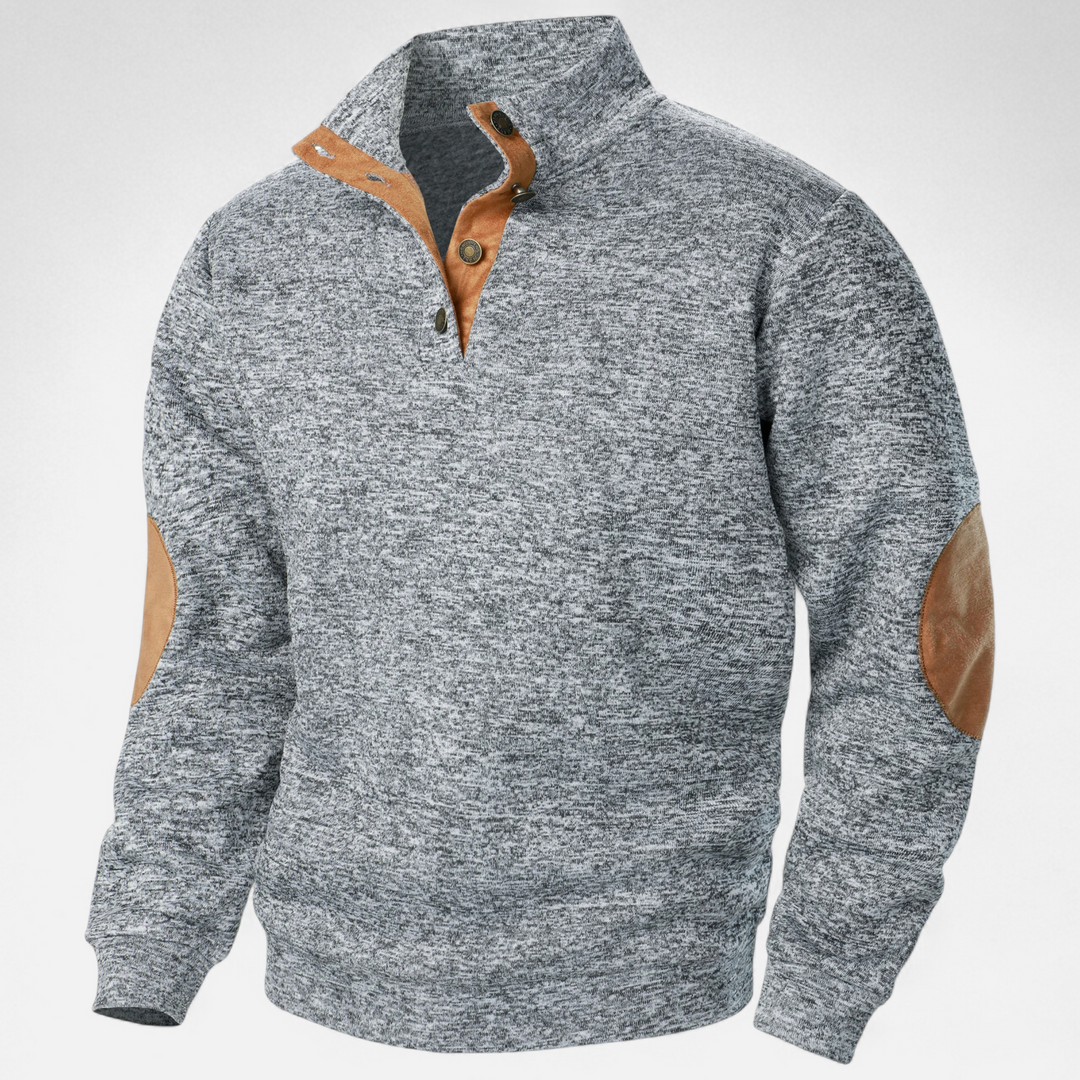 Dorevelle | Men’s Knitted Sweater – Stand Collar Heritage Style