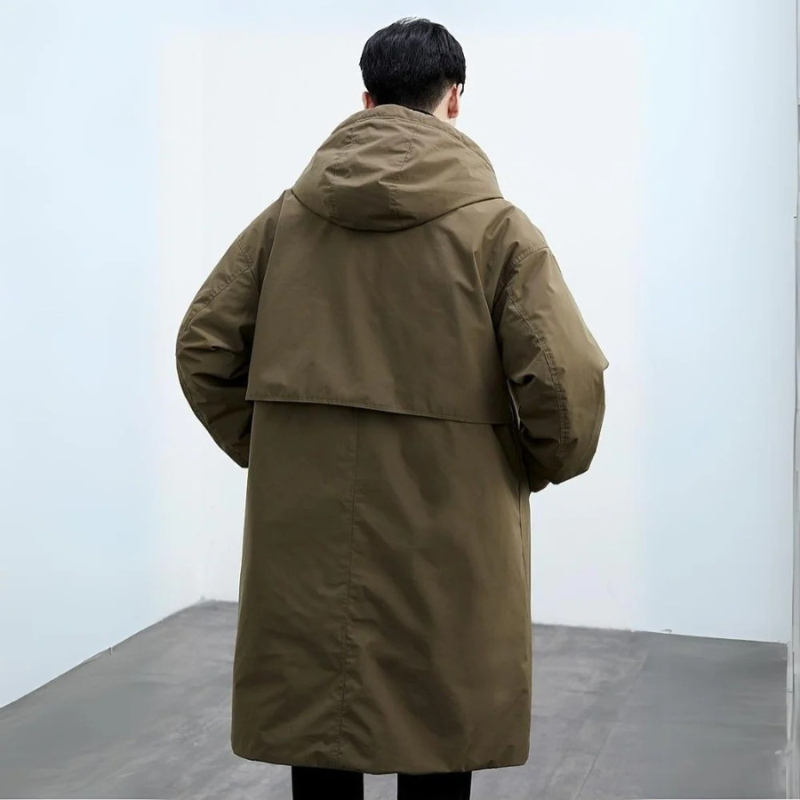 Men’s Winter Long Coat | Hooded
