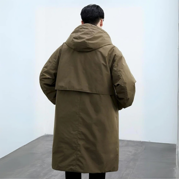 Men’s Winter Long Coat | Hooded