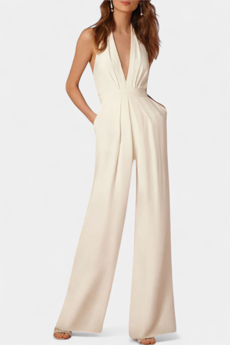 Lila Wide-Leg Jumpsuit with Sleek Design