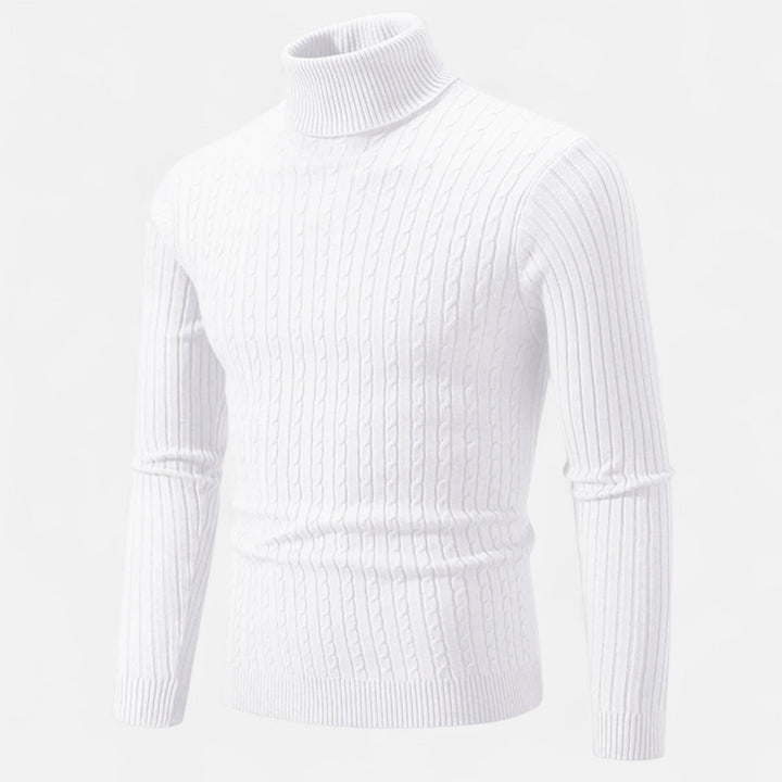 Roselains | Men’s Wool Turtleneck – High Neck Winter Elegance