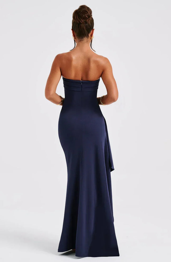 Twisted Maxi Dress Without Shoulders