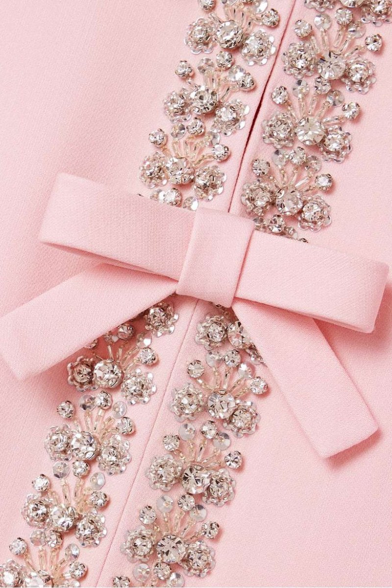 Midi Dress with Bow Details for Wedding Guest and Special Events